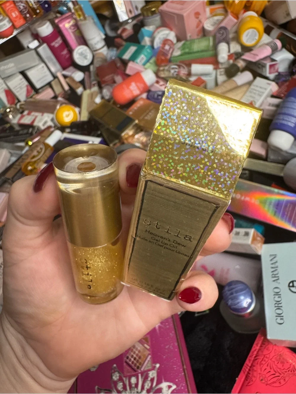 stila Heaven's Dew Gel Lip Oil - Shimmering Gold